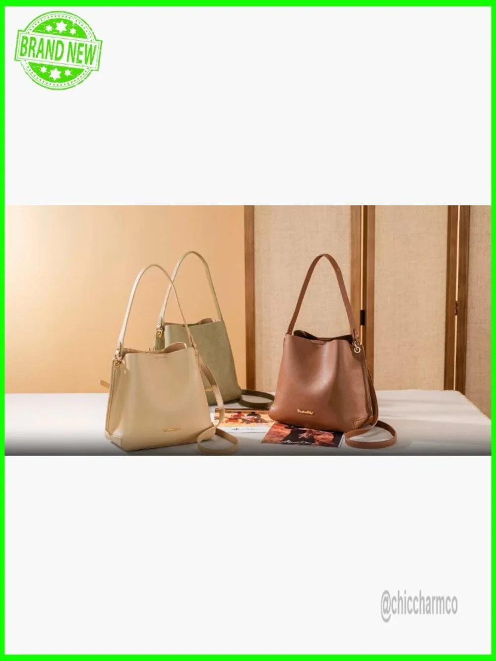 Medium Hobo Purse Bucket Shoulder Bag with Crossbody Strap PU Leather